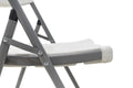 Scaun de camping pliabil comercial Edison cu si armat, alb, 45x50x88 cm, foto produs 8