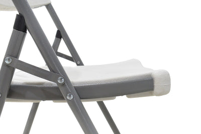 Scaun de camping pliabil comercial Edison cu si armat, alb, 45x50x88 cm, foto produs 8