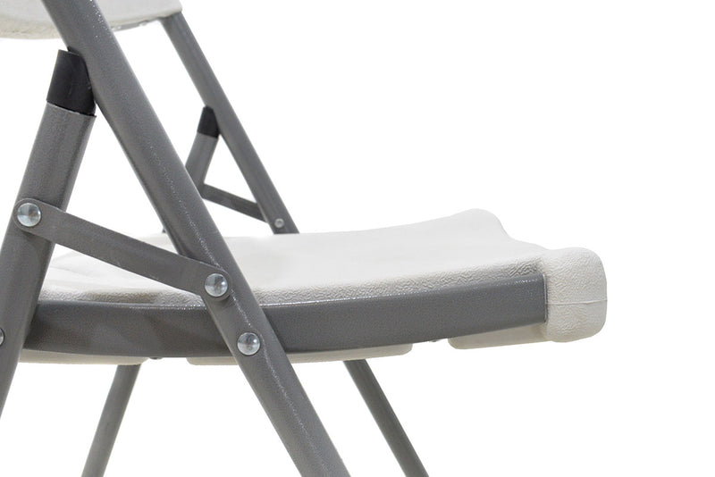Scaun de camping pliabil comercial Edison cu si armat, alb, 45x50x88 cm, foto produs 8
