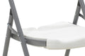 Scaun de camping pliabil comercial Edison cu si armat, alb, 45x50x88 cm, foto produs 9