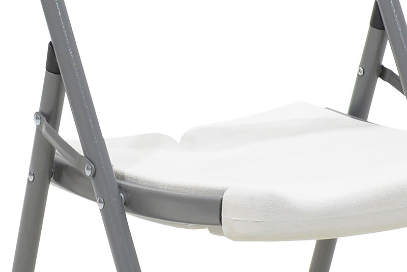 Scaun de camping pliabil comercial Edison cu si armat, alb, 45x50x88 cm, foto produs 9