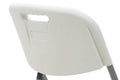 Scaun de camping pliabil comercial Edison cu si armat, alb, 45x50x88 cm, foto produs 10