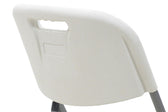 Scaun de camping pliabil comercial Edison cu si armat, alb, 45x50x88 cm, foto produs 10