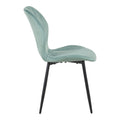 Scaun de catifea Jelour, Catifea Verde Fistic, 46x60x84 cm, detaliu produs