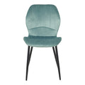 Scaun de catifea Jelour, Catifea Verde Fistic, 46x60x84 cm, perspectiva suplimentara
