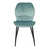 Scaun de catifea Jelour, Catifea Verde Fistic, 46x60x84 cm, perspectiva suplimentara