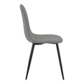 Scaun de dining Bella din catifea, gri, 44x52x89 cm, detaliu produs