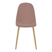 Scaun de dining Bella din catifeamar putred, Natural, 43x52x89 cm, foto produs