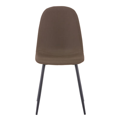 Scaun de dining Bella din maro metal, neagra, 44x52x89 cm, perspectiva suplimentara