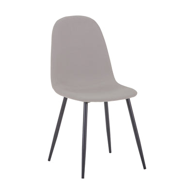Scaun de dining Bella gri metal negru 43x52x89 cm