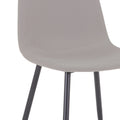 Scaun de dining Bella gri metal, negru, 43x52x89 cm, foto produs