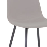 Scaun de dining Bella gri metal, negru, 43x52x89 cm, foto produs