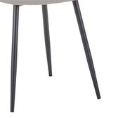 Scaun de dining Bella gri metal, negru, 43x52x89 cm, foto produs 6