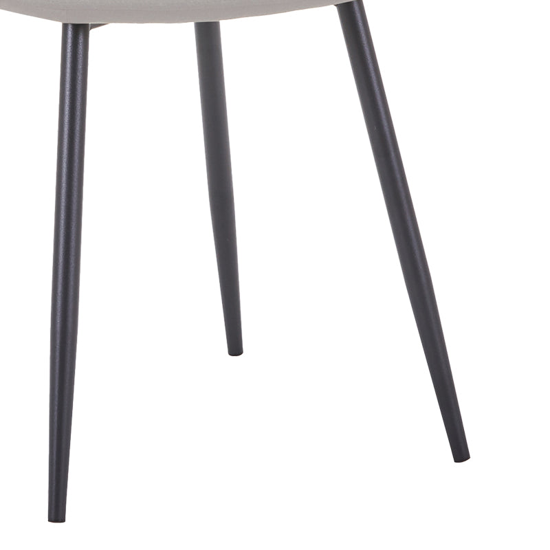 Scaun de dining Bella gri metal, negru, 43x52x89 cm, foto produs 6