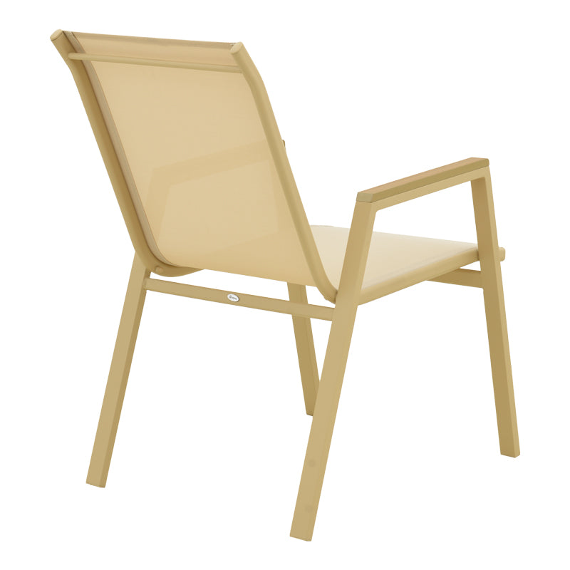 Scaun de exterior Azelie, Cappuccino-Champagne, 56x75x88 cm