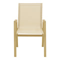 Scaun de exterior Azelie, Cappuccino-Champagne, 56x75x88 cm, variantă Cappuccino-Champagne