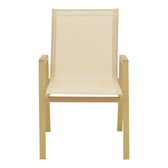 Scaun de exterior Azelie, Cappuccino-Champagne, 56x75x88 cm, variantă Cappuccino-Champagne