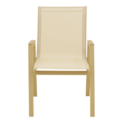 Scaun de exterior Azelie, Cappuccino-Champagne, 56x75x88 cm, variantă Cappuccino-Champagne