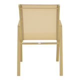 Scaun de exterior Azelie, Cappuccino-Champagne, 56x75x88 cm