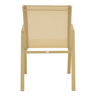 Scaun de exterior Azelie, Cappuccino-Champagne, 56x75x88 cm