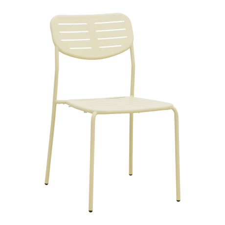 Scaun de exterior Deraby, Crem, 52x46x83 cm