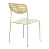 Scaun exterior Deraby, metal, 52x46x83 cm - Crem