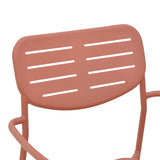 Fotoliu exterior Deraby, metal, 56x46x83 cm - Teracota