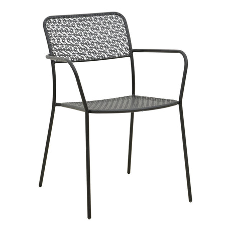 Scaun de exterior Federal, Negru, 57x58x82 cm