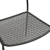 Fotoliu exterior Federal, metal, 57x58x82 cm - Negru