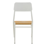 Scaun de exterior Giardino, Alb-Natural, 45x56x82 cm - Alb-Natural