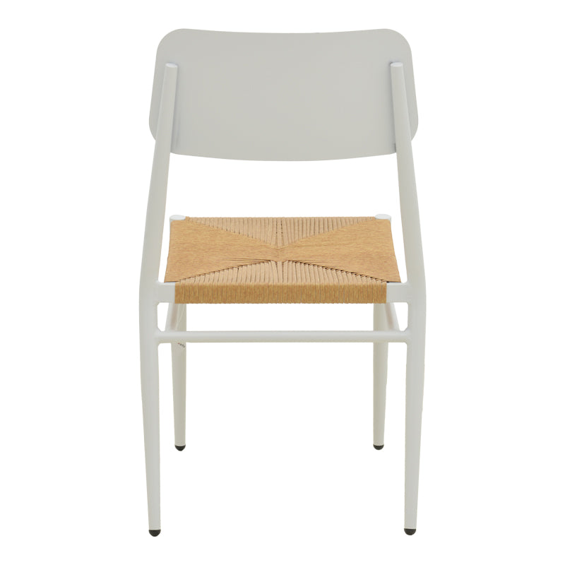 Scaun de exterior Giardino, Alb-Natural, 45x56x82 cm - Alb-Natural