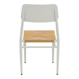 Scaun de exterior Giardino, Alb-Natural, 45x56x82 cm - Alb-Natural