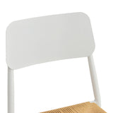 Scaun de exterior Giardino, Alb-Natural, 45x56x82 cm - Alb-Natural