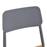 Scaun de exterior Giardino, Alb-Natural, 45x56x82 cm - Antracit-Natural