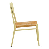 Scaun de exterior Giardino, Alb-Natural, 45x56x82 cm - Bej-Natural