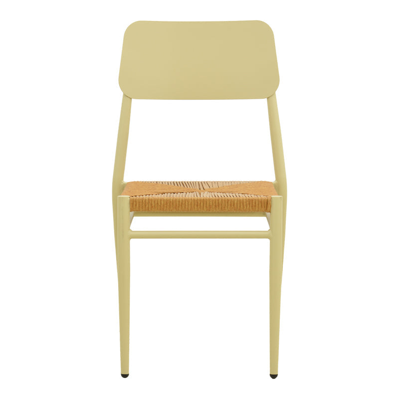 Scaun de exterior Giardino, Alb-Natural, 45x56x82 cm - Bej-Natural