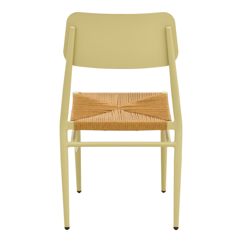 Scaun de exterior Giardino, Alb-Natural, 45x56x82 cm - Bej-Natural