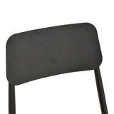 Scaun de exterior Giardino, Alb-Natural, 45x56x82 cm - Negru-Natural