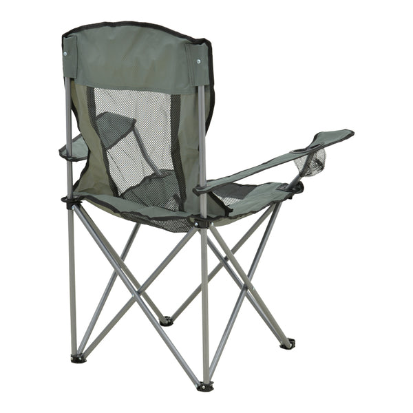 Scaun de exterior Pesca, metal si material impermeabil, 55x55x95 cm