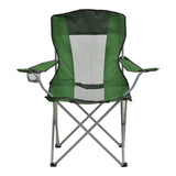 Scaun de exterior Pesca, metal si material impermeabil, 55x55x95 cm - Verde