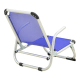 Scaun de exterior Playa, aluminiu si textilene, 54x72x63 cm - Silver-Blue