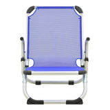 Scaun de exterior Playa, aluminiu si textilene, 54x72x63 cm - Silver-Blue
