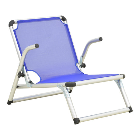 Scaun de exterior Plazo, Silver-Blue, 55x70x59 cm
