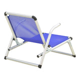 Scaun de exterior Plazo, aluminiu si textilene, 55x70x59 cm - Silver-Blue