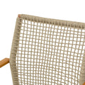 Scaun de exterior Solana stivuibil, Teak-Maro deschis, aluminiu si ratan PE, 56x57x95 cm, imagine produs 7, lemn, pentru grădină sau terasă