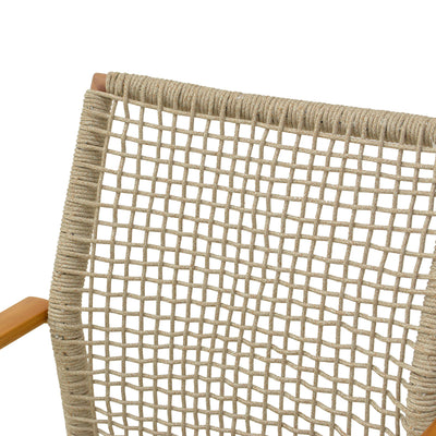 Scaun de exterior Solana stivuibil, Teak-Maro deschis, aluminiu si ratan PE, 56x57x95 cm, imagine produs 7, lemn, pentru grădină sau terasă