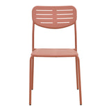Scaun exterior Deraby, metal, 52x46x83 cm - Teracota