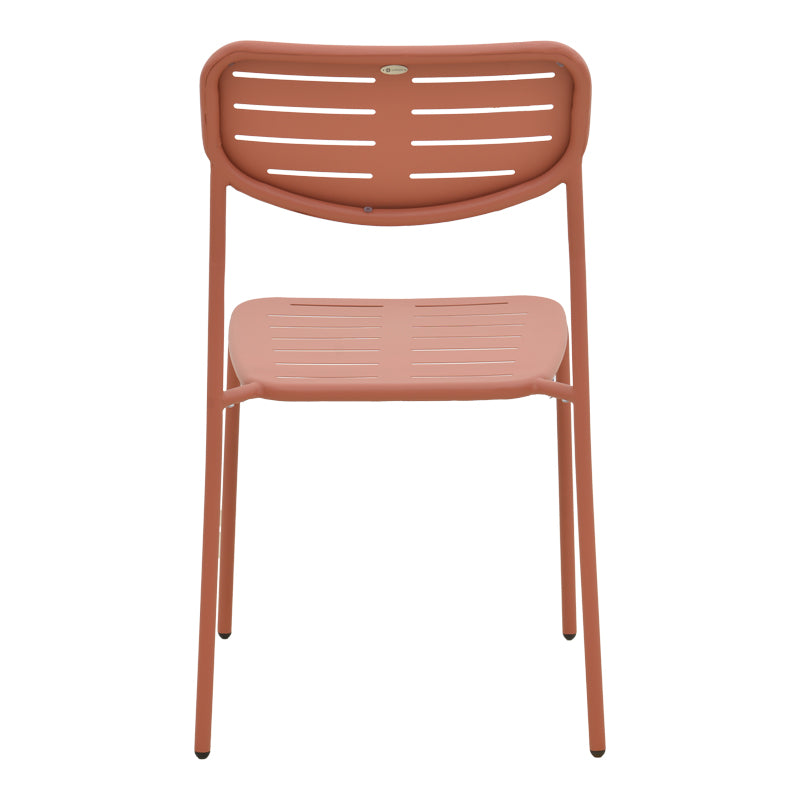 Scaun de exterior Stackable, Teracotă, 52x46x83 cm