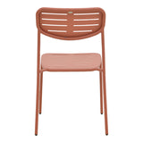 Scaun de exterior Stackable, Teracotă, 52x46x83 cm