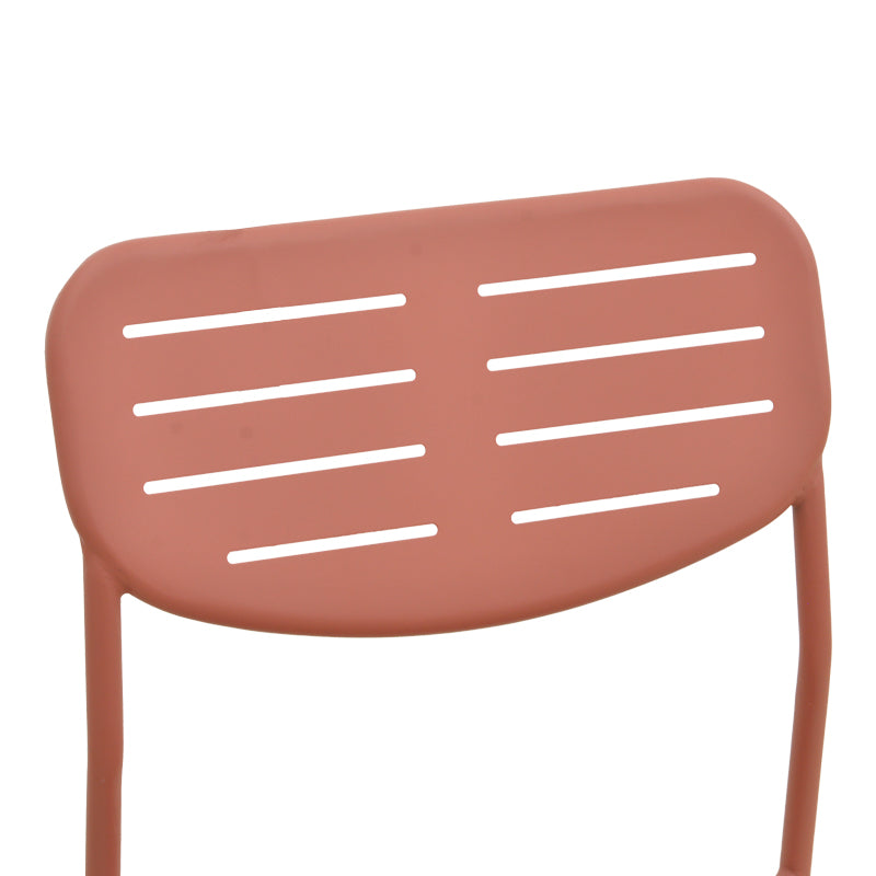 Scaun de exterior Stackable, Teracotă, 52x46x83 cm